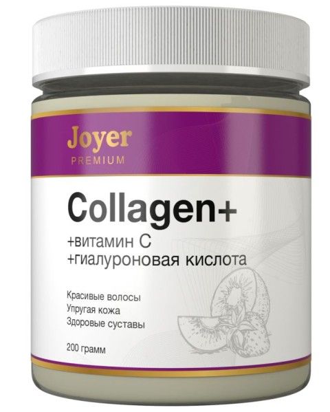 Изображение товара Коллаген говяжий + Витамин C + гиалуроновая кислота киви Joyer Premium 200гр Коллаген говяжий + Витамин C + гиалуроновая кислота киви Joyer Premium 200гр фотография