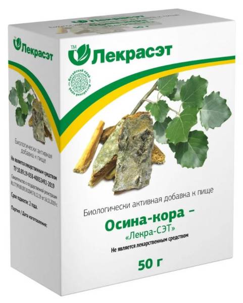 Осина (кора) Лекра-Сэт, 50г фотография