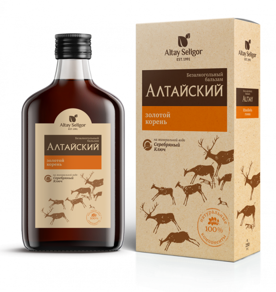 Изображение товара Бальзам алтайский (с золотым корнем) 250мл Бальзам алтайский (с золотым корнем) 250мл фотография