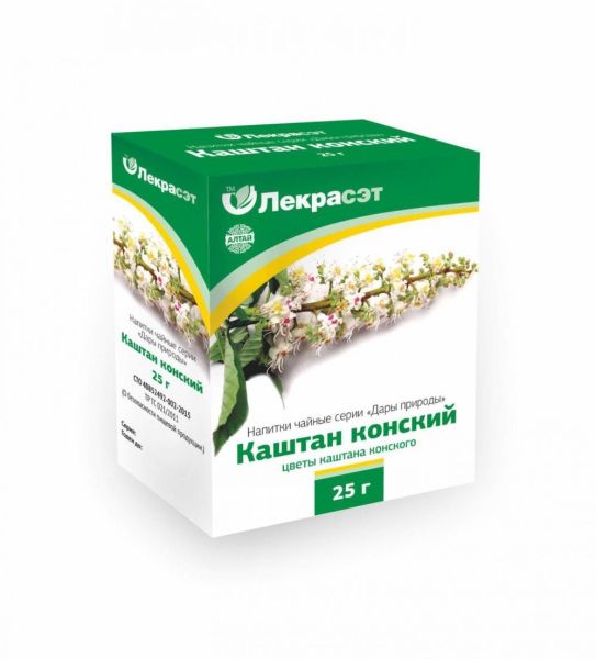Изображение товара Каштан конский, цветы, 25 г (Лекра-сэт) Каштан конский, цветы, 25 г (Лекра-сэт) фотография
