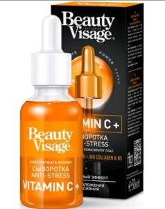 Сыворотка Антистресс Vitamin C+ для лица и кожи вокруг глаз серии Beauty Visage 30мл